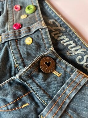 ⚡️ Faded Light Blue Flare Jeans Artzy Pocket Detail Size 166/66A
